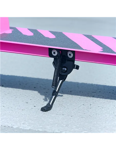 AIYAPLAY Scooter for Kids Aged 3-8 Years, with Adjustable Handle, Two Light Up Wheels, Handbrake, Rear Brake, Pink