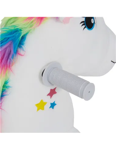 AIYAPLAY 6V Electric Ride on Unicorn, Battery Powered Kids Ride on Animal Toy with Music, Forward Control, for Ages 18-36 Months