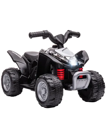 AIYAPLAY Honda Licensed Kids Electric Quad Bike, 6V ATV Ride On for Ages 1.5-3 Years, Black
