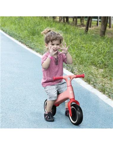 AIYAPLAY Baby Balance Bike, with Adjustable Seat, for 1.5-3 Years - Pink