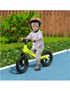 AIYAPLAY Balance Bike with Adjustable Seat and Handlebar, PU Wheels, No Pedal, for Ages 30-60 Months - Green 2