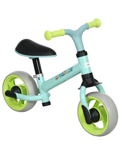 AIYAPLAY 8" Balance Bike, Lightweight Training Bike for Children, with Adjustable Seat, EVA Wheels, Easy installation - Green