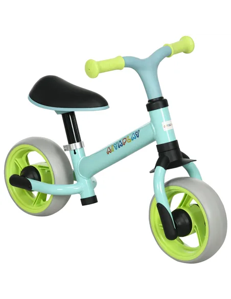AIYAPLAY 8" Balance Bike, Lightweight Training Bike for Children, with Adjustable Seat, EVA Wheels, Easy installation - Green