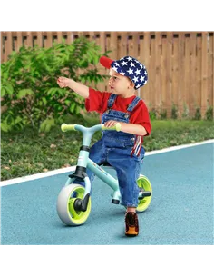 AIYAPLAY 8" Balance Bike, Lightweight Training Bike for Children, with Adjustable Seat, EVA Wheels, Easy installation - Green 2