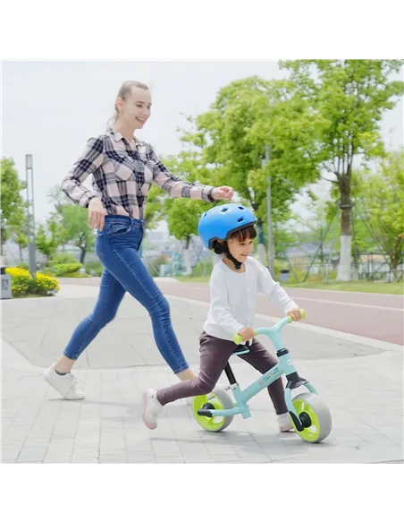 AIYAPLAY 8" Balance Bike, Lightweight Training Bike for Children, with Adjustable Seat, EVA Wheels, Easy installation - Green
