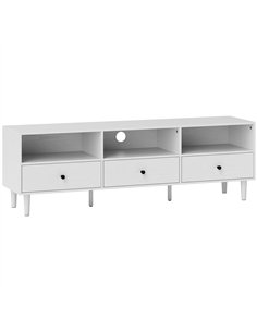 HOMCOM Multi-Storage Minimal TV Stand - White