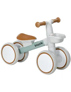 AIYAPLAY Kids Balance Bike for 1-3 Years Old with Adjustable Seat, Silent Wheels, Green