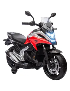 AIYAPLAY 12V Honda Licensed Kids Electric Motorbike w/ Music, Safety lights, Early Education Function, for Ages 3-6 Years, Red