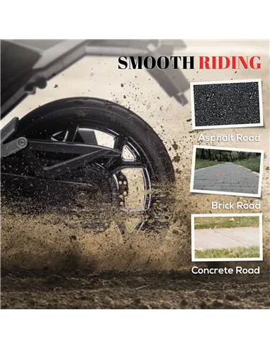 AIYAPLAY 12V Honda Licensed Kids Electric Motorbike w/ Music, Safety lights, Early Education Function, for Ages 3-6 Years, Red