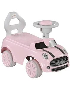 AIYAPLAY Foot To Floor Ride On Car Sliding Car w/ Air Horn, Anti-Over-Backwards, 18 to 36 Months - Pink