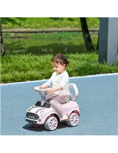 AIYAPLAY Foot To Floor Ride On Car Sliding Car w/ Air Horn, Anti-Over-Backwards, 18 to 36 Months - Pink 2