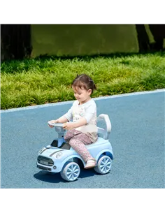AIYAPLAY Foot To Floor Ride On Car Sliding Car w/ Air Horn, Anti-Over-Backwards, 18 to 36 Months - Light Blue 2