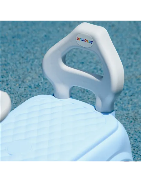 AIYAPLAY Foot To Floor Ride On Car Sliding Car w/ Air Horn, Anti-Over-Backwards, 18 to 36 Months - Light Blue