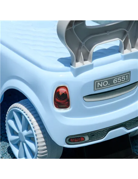 AIYAPLAY Foot To Floor Ride On Car Sliding Car w/ Air Horn, Anti-Over-Backwards, 18 to 36 Months - Light Blue