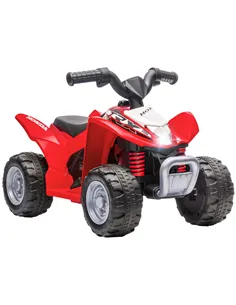 AIYAPLAY Honda Licensed Kids Electric Quad Bike, 6V ATV Ride On for Ages 1.5-3 Years, Red