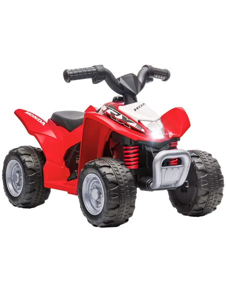 AIYAPLAY Honda Licensed Kids Electric Quad Bike, 6V ATV Ride On for Ages 1.5-3 Years, Red