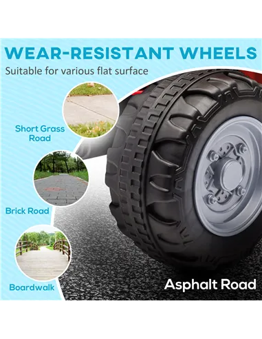 AIYAPLAY Honda Licensed Kids Electric Quad Bike, 6V ATV Ride On for Ages 1.5-3 Years, Red