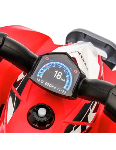 AIYAPLAY Honda Licensed Kids Electric Quad Bike, 6V ATV Ride On for Ages 1.5-3 Years, Red