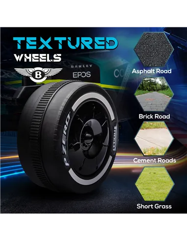 AIYAPLAY Aston Martin Licensed 12V Kids Ride on Racing Kart w/ Bluetooth, 4 Suspension Wheels, Music Lights Horn, Green