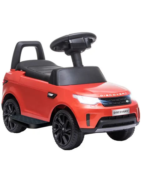 AIYAPLAY 2-in-1 Land Rover Licensed 6V Kids Electric Ride On Car, Sliding Car w/ Headlights, Music, for 18-60 Months, Red