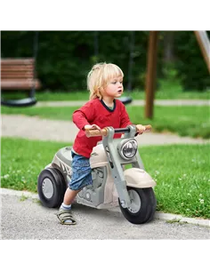 AIYAPLAY Foot To Floor Sliding Kids Ride On Car with Music, Bubble, for Toddler from 2 to 5 Years Old - Cream White 2