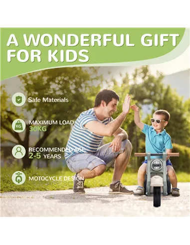 AIYAPLAY Foot To Floor Sliding Kids Ride On Car with Music, Bubble, for Toddler from 2 to 5 Years Old - Cream White