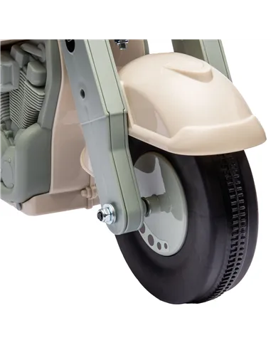 AIYAPLAY Foot To Floor Sliding Kids Ride On Car with Music, Bubble, for Toddler from 2 to 5 Years Old - Cream White