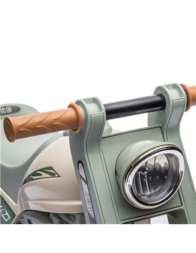 AIYAPLAY Foot To Floor Sliding Kids Ride On Car with Music, Bubble, for Toddler from 2 to 5 Years Old - Cream White