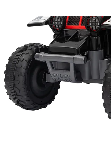AIYAPLAY 6V Electric Quad Bike for Kids, Ride On ATV w/ Forward/Reverse, Headlights, for Ages 18-36 Months, Black