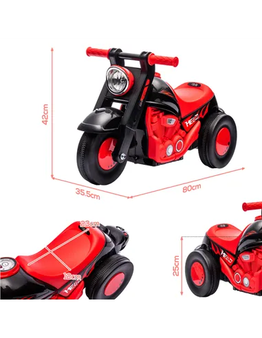 AIYAPLAY Foot To Floor Sliding Kids Ride On Car with Music, Bubble, for Toddler from 2 to 5 Years Old - Black