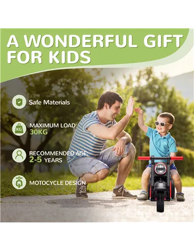 AIYAPLAY Foot To Floor Sliding Kids Ride On Car with Music, Bubble, for Toddler from 2 to 5 Years Old - Black