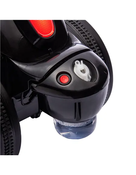 AIYAPLAY Foot To Floor Sliding Kids Ride On Car with Music, Bubble, for Toddler from 2 to 5 Years Old - Black