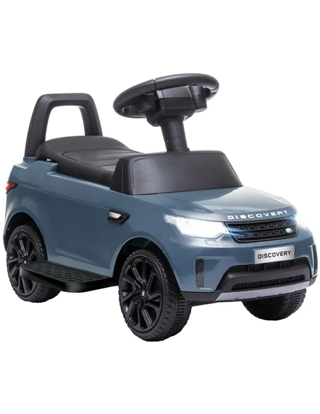 AIYAPLAY 2-in-1 Land Rover Licensed 6V Kids Electric Ride On Car, Sliding Car w/ Headlights, Music, for 18-60 Months, Light Blue
