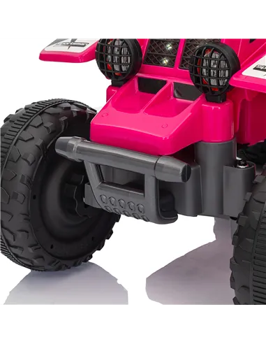 AIYAPLAY 6V Electric Quad Bike for Kids, Ride On ATV w/ Forward/Reverse, Headlights, for Ages 18-36 Months, Pink