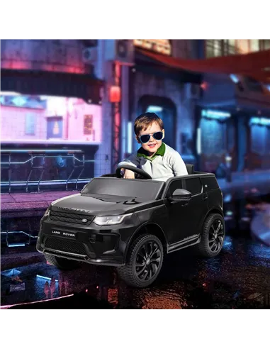 AIYAPLAY Licensed Land Rover Discovery Sport, 12V Kids Ride on Car w/ Remote Control, Lights, Music, Horn, for 3-6 Years, Black
