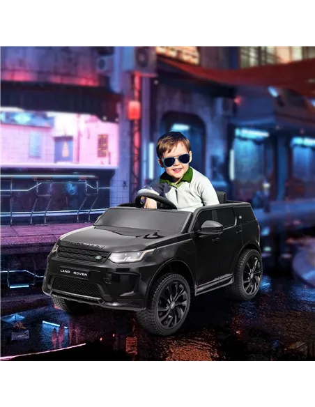 AIYAPLAY Licensed Land Rover Discovery Sport, 12V Kids Ride on Car w/ Remote Control, Lights, Music, Horn, for 3-6 Years, Black