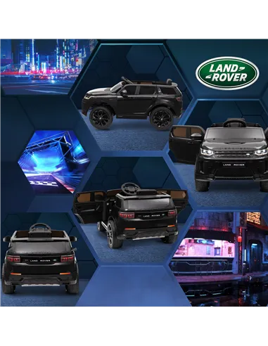 AIYAPLAY Licensed Land Rover Discovery Sport, 12V Kids Ride on Car w/ Remote Control, Lights, Music, Horn, for 3-6 Years, Black