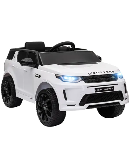 AIYAPLAY Licensed Land Rover Discovery Sport, 12V Kids Ride on Car w/ Remote Control, Lights, Music, Horn, for 3-6 Years, White