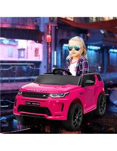 AIYAPLAY Licensed Land Rover Discovery Sport, 12V Kids Ride on Car w/ Remote Control, Lights, Music, Horn, for 3-6 Years, Pink