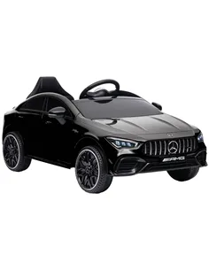 AIYAPLAY Mercedes-Benz AMG CLA 45 Licensed 12V Kids Electric Car Ride on Car w/ Remote, Suspension Lights Music Horn - Black