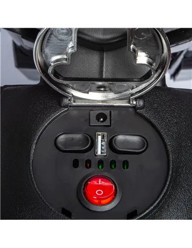 AIYAPLAY 12V Aprilia Licensed Kids Motorbike with Training Wheels, Spring Suspension, LED Headlight, USB, Music, Yellow/black