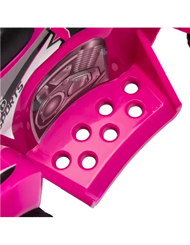 AIYAPLAY 6V Kids Electric Quad Bike w/ Music, Forward Function, for 2-6 Years, Pink