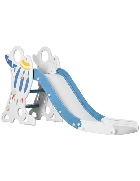 AIYAPLAY Space-Themed Baby Slide, Indoor Freestanding Kids Slide, for Ages 1.5-3 Years - Blue