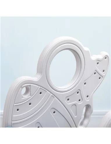 AIYAPLAY Space-Themed Baby Slide, Indoor Freestanding Kids Slide, for Ages 1.5-3 Years - Blue