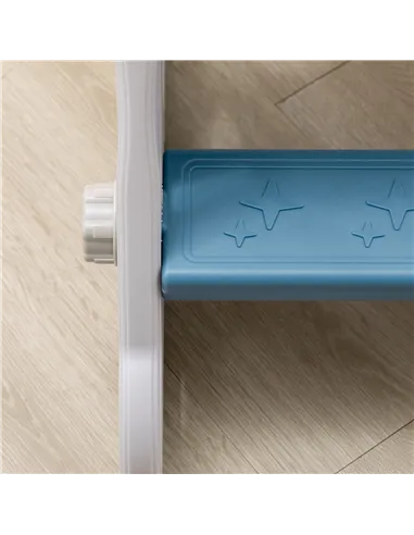 AIYAPLAY Space-Themed Baby Slide, Indoor Freestanding Kids Slide, for Ages 1.5-3 Years - Blue