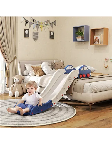 AIYAPLAY Kids Slide for Bed, Sofa, with Extended Length, Easy to assemble and Store, Blue