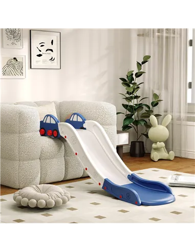AIYAPLAY Kids Slide for Bed, Sofa, with Extended Length, Easy to assemble and Store, Blue