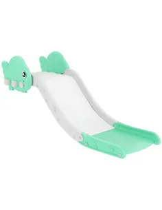 AIYAPLAY Kids Sofa Slide with 130cm Extended Length, HDPE Toddler Slide for Sofa, Bed, Stairs, Easy Assemble & Storage, Green