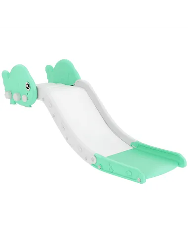 AIYAPLAY Kids Sofa Slide with 130cm Extended Length, HDPE Toddler Slide for Sofa, Bed, Stairs, Easy Assemble & Storage, Green