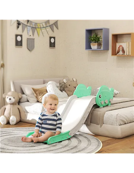 AIYAPLAY Kids Sofa Slide with 130cm Extended Length, HDPE Toddler Slide for Sofa, Bed, Stairs, Easy Assemble & Storage, Green